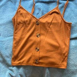 Auburn Crop Top w/Buttons